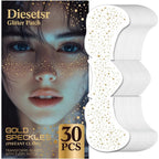 Diesetsr glitter freckles face tattoo gold 30 pieces front view