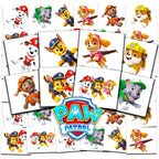 Nickelodeon Paw Patrol temporary tattoos party favor bundle front view