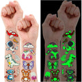 Partywind luminous temporary tattoos for kids 30 sheets front view