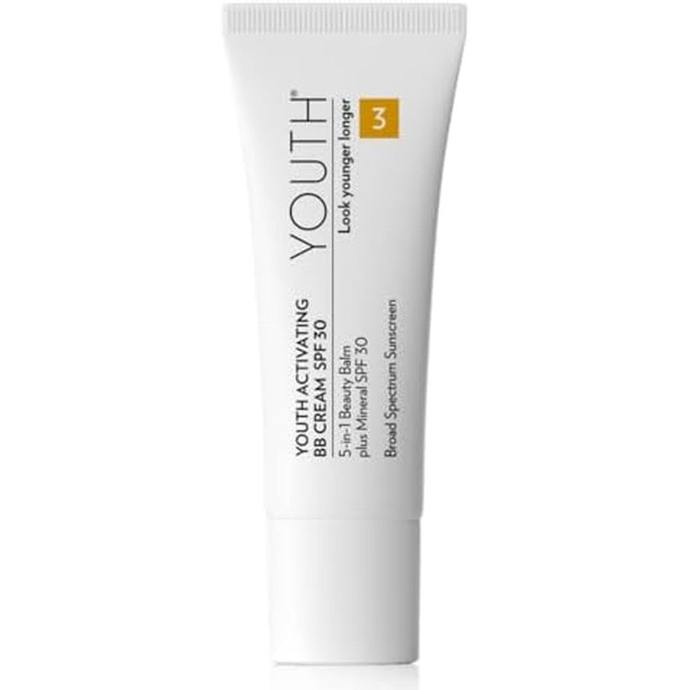 Shaklee YOUTH Activating BB Cream Medium shade front view tube for daily skin evening
