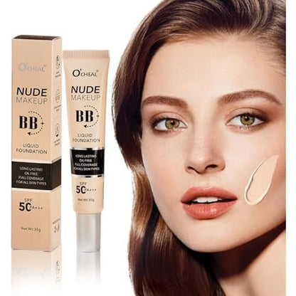 O'CHEAL BB Cream SPF 50 tube for full coverage foundation makeup
