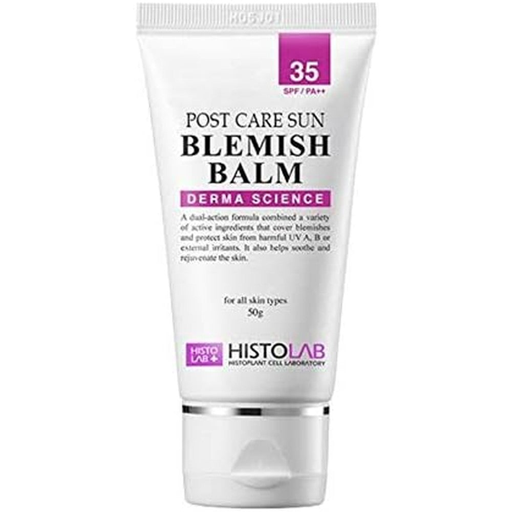 Histolab Post Care Sun Blemish Balm front view tube packaging