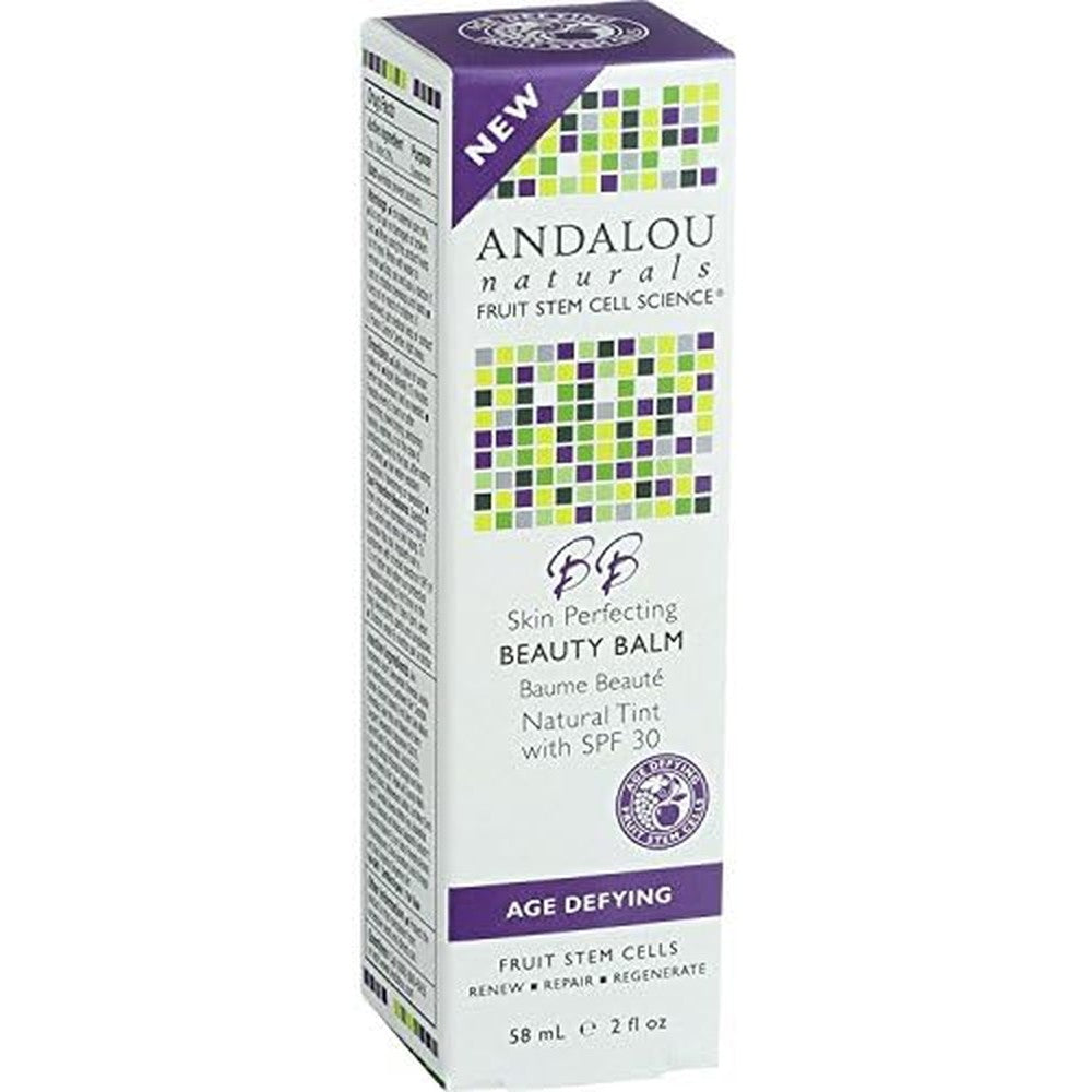 Andalou Naturals Age Defying Perfecting BB Beauty Balm front view bottle packaging
