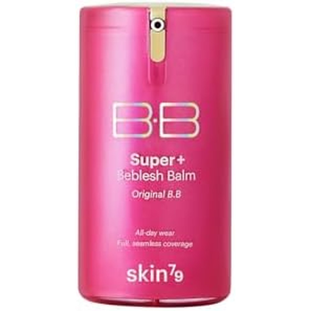Skin79 Super Plus Beblesh Balm Pink BB Cream front view packaging bottle