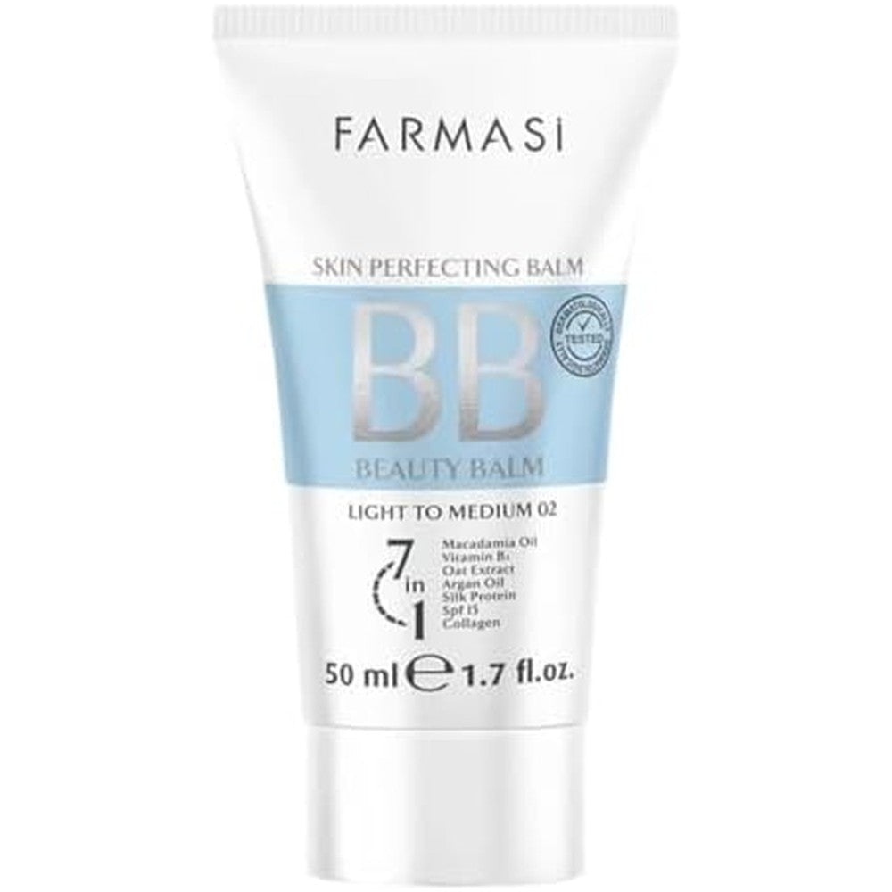 Farmasi BB cream front view of the 50 milliliter tube packaging