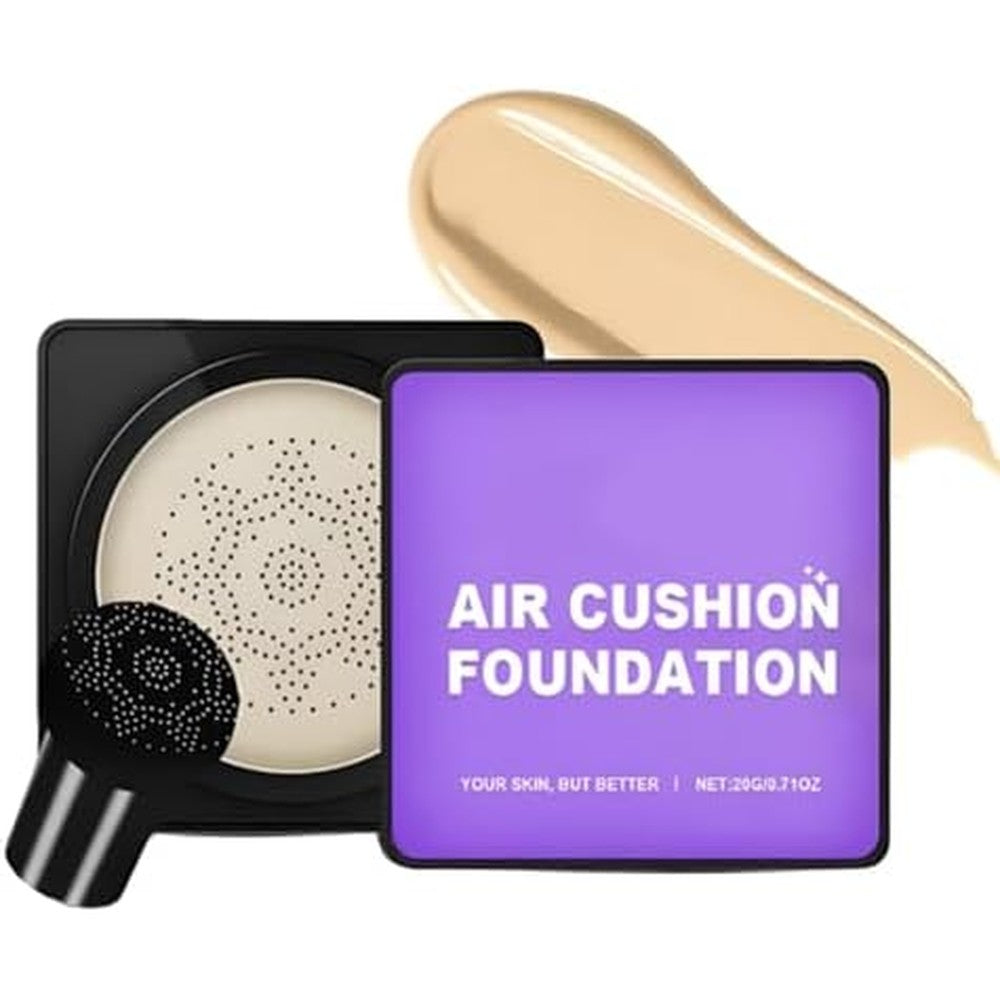 Serentiaelixir BB cream compact front view with mushroom applicator