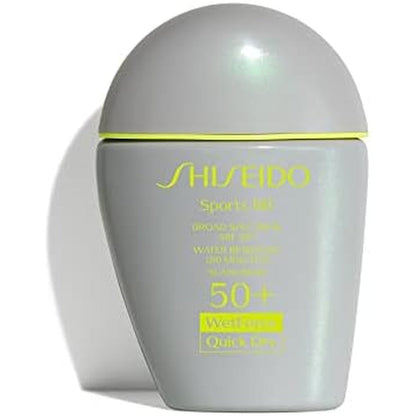 Shiseido Sports BB Cream SPF 50 Sunscreen 30 milliliter bottle front view for high protection sun care.