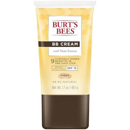 Burt's Bees BB Cream SPF 15 Light front view of the tube on a clean background.