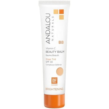 Andalou Naturals Vitamin C BB Beauty Balm Sheer Tint SPF 30 front view of packaging tube