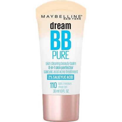 Maybelline Dream Pure Skin Clearing Beauty Balm front view squeeze tube