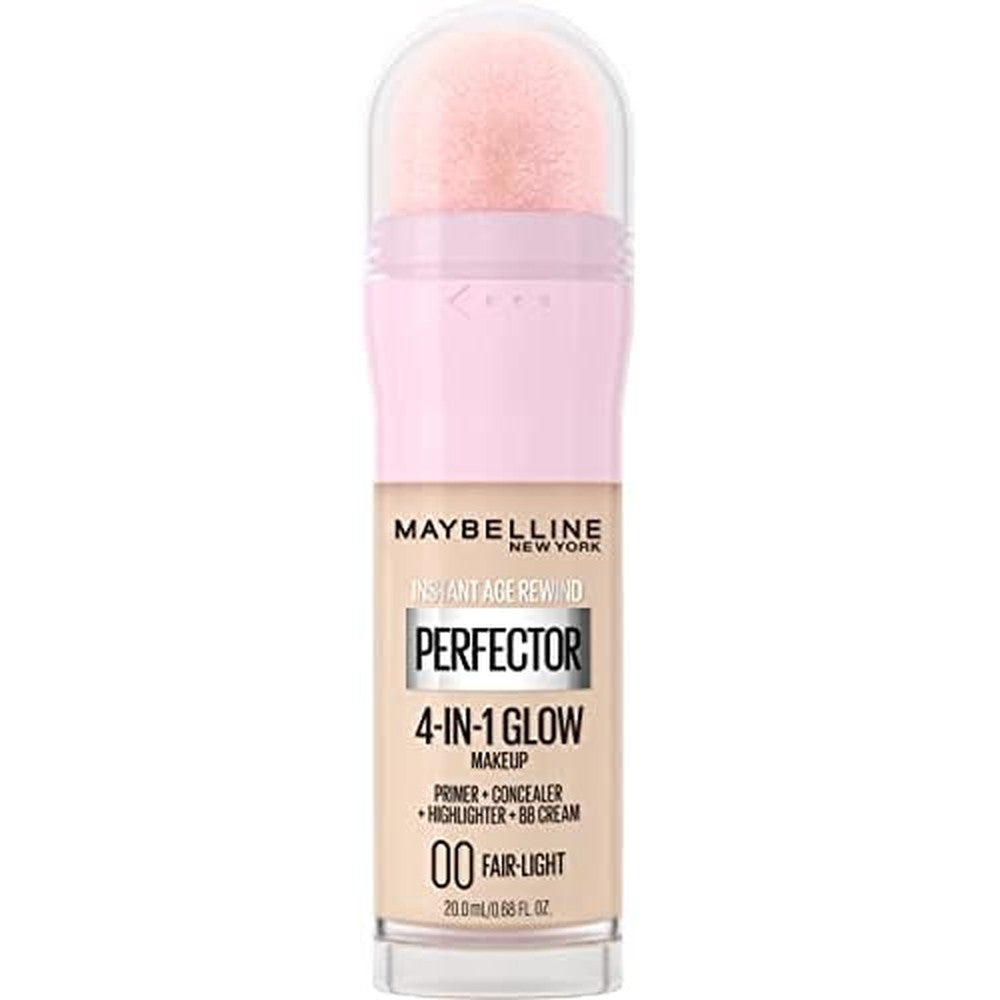 Maybelline Instant Age Rewind Instant Perfector Glow Makeup Fair Light front view bottle