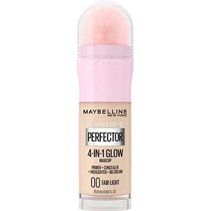 Maybelline Instant Age Rewind Instant Perfector Glow Makeup Fair Light front view bottle