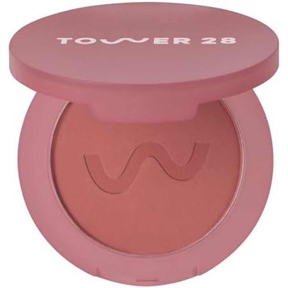 Tower 28 GetSet Matte Powder Blush Samo Spritzer front view compact container