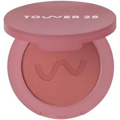 Tower 28 GetSet Matte Powder Blush Samo Spritzer front view compact container