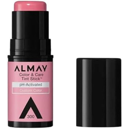 Almay Color and Care Lip and Cheek Tint Stick in Rose Flush front view packaging