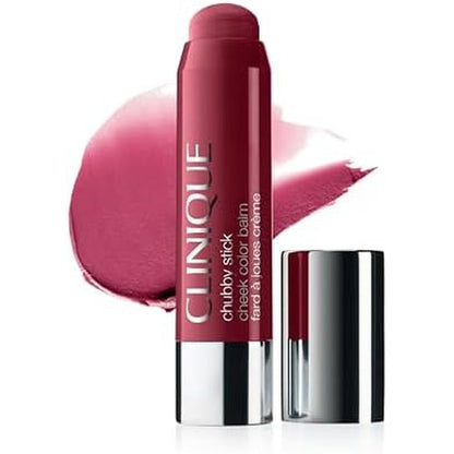 Clinique Chubby Cream Blush Stick front view showcasing the travel-friendly swivel-up packaging design.