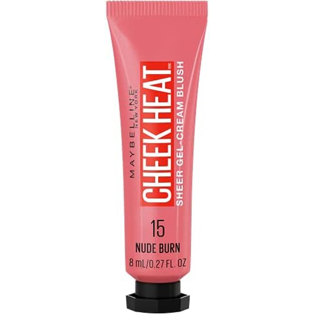 Maybelline Cheek Heat Gel-Cream Blush Nude Burn front view tube packaging