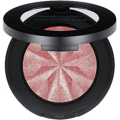 BareMinerals Gen Nude Highlighting Blush Pink Glow front view compact makeup