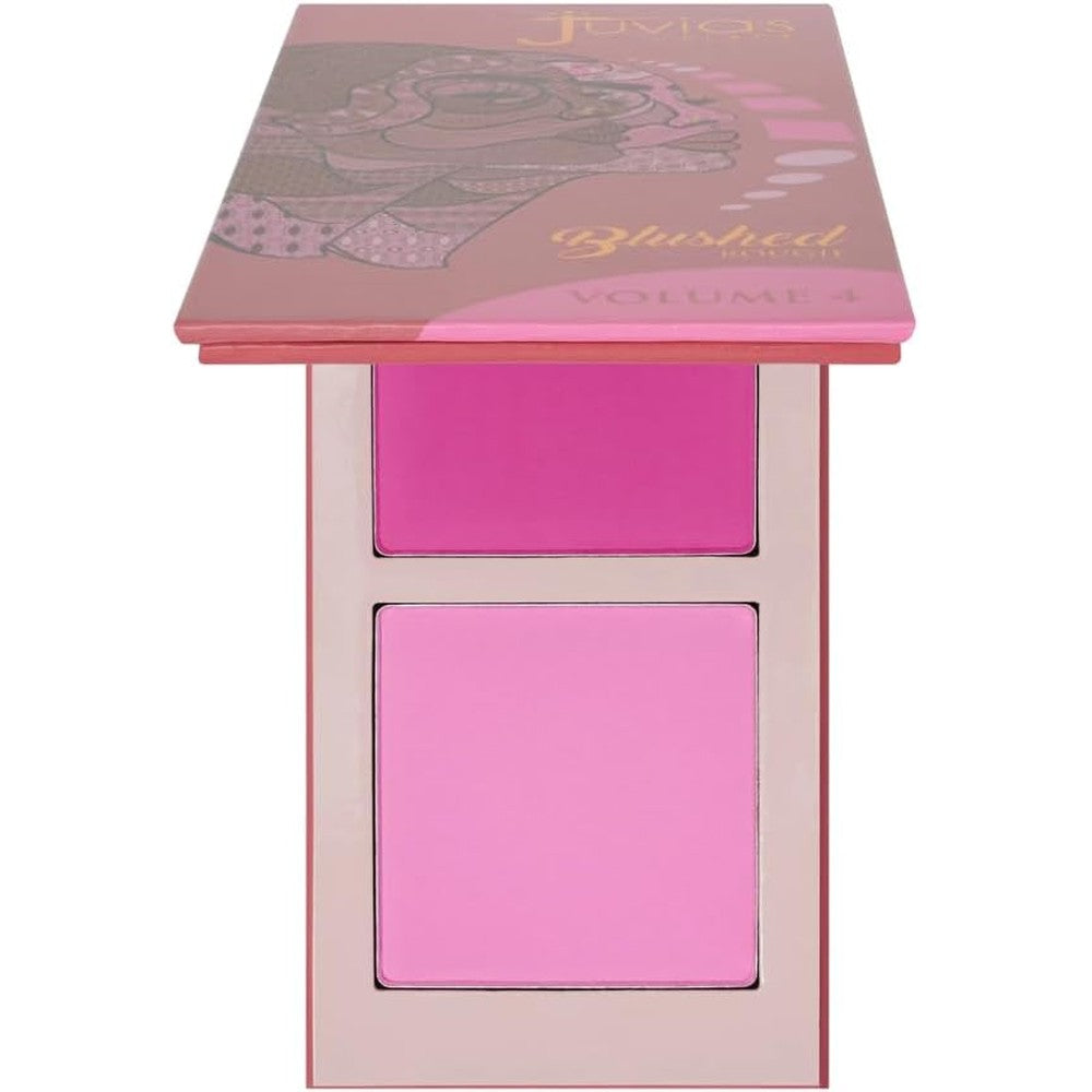 Juvia's Place Blushed Duo Blush Palette Volume 4 front view pressed powder