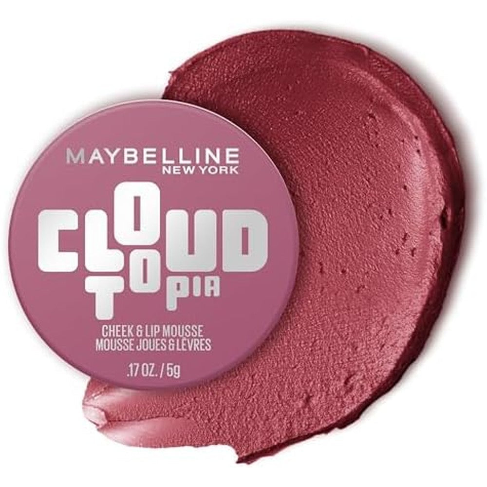 Maybelline Cloudtopia Cheek and Lip Mousse Twilight Berry front view packaging