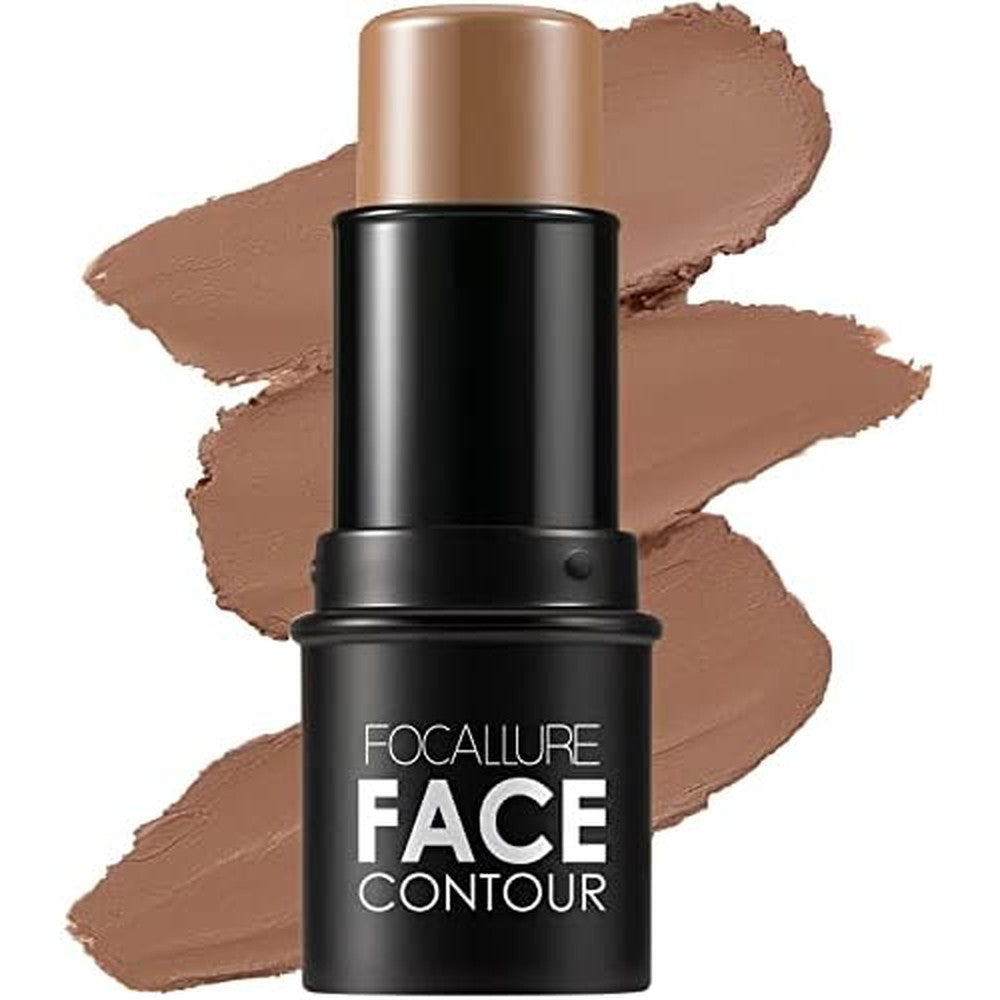 Focallure Cream Contour Stick matte bronzer front view for face sculpting makeup.