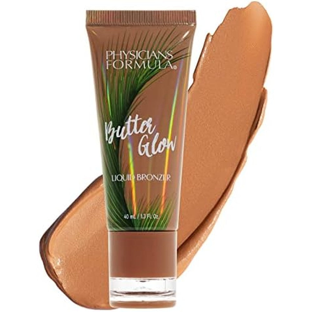 Physicians Formula Butter Glow Liquid Bronzer front view bottle showing the sheer bronze makeup fluid