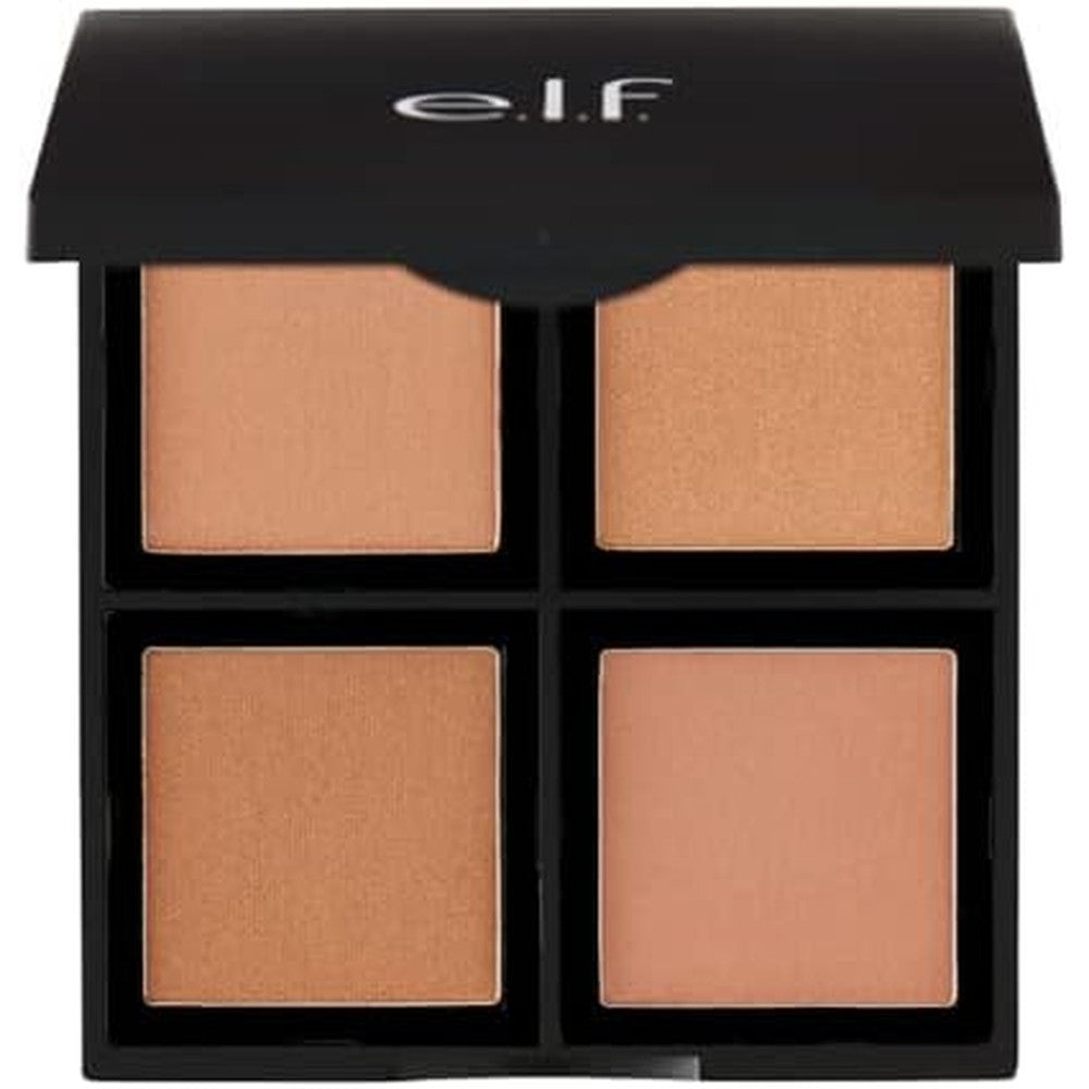 E.l.f. Bronzer Palette four powder shades front view showing customizable bronzing makeup