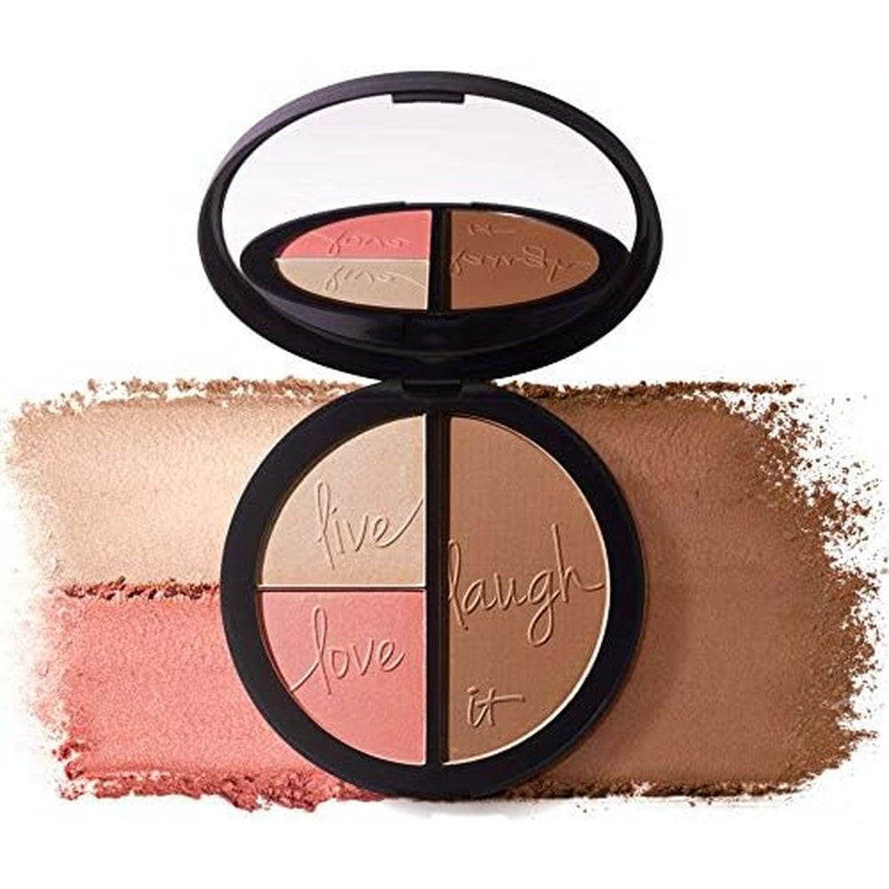 IT Cosmetics Your Most Beautiful You 3-in-1 Makeup Palette front view featuring bronzer, luminizer, and blush powders.