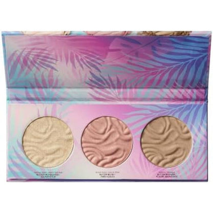 Physicians Formula Murumuru Butter Glow Face Palette front view highlighting three powder pans