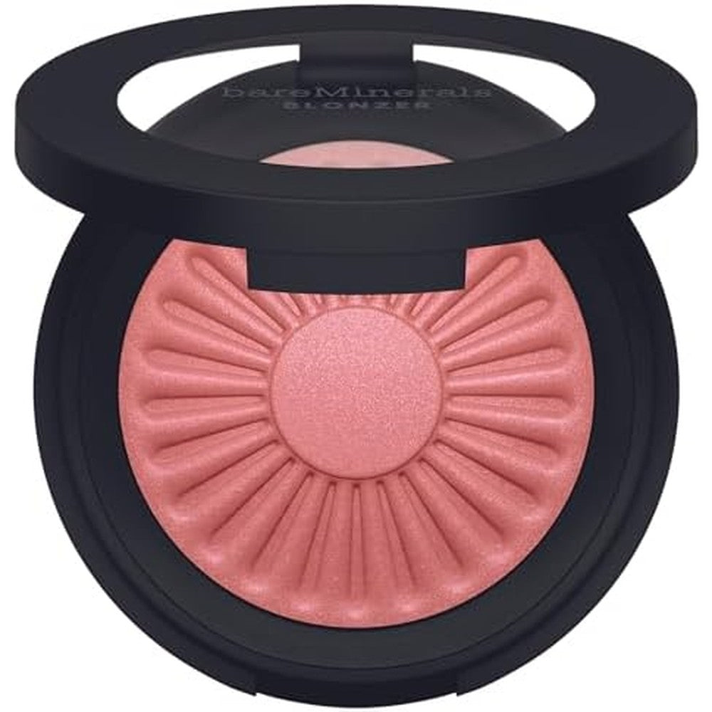 Bareminerals Gen Nude Blonzer compact makeup open front view showing the rosy bronze powder shade