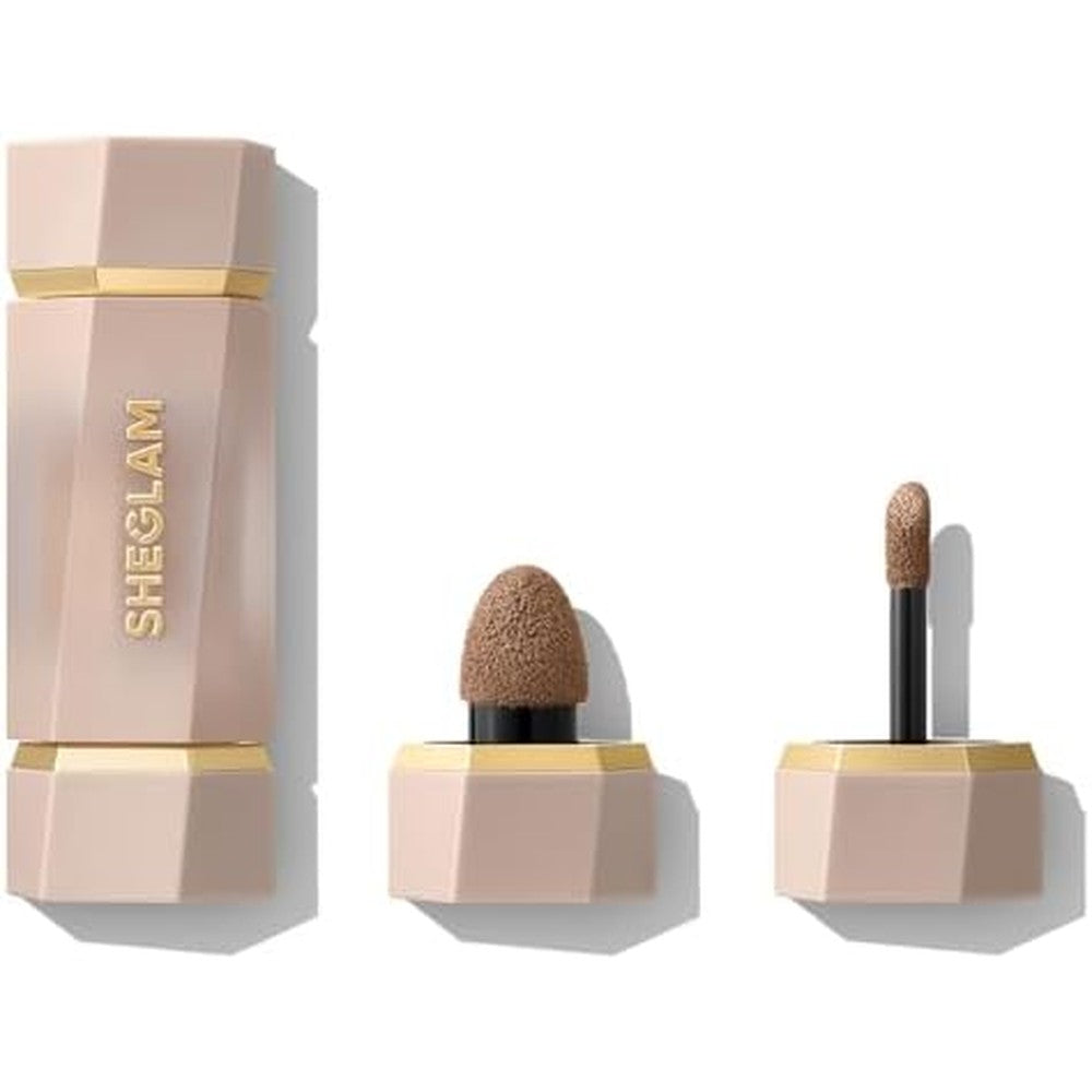 SHEGLAM Precision Sculpt Liquid Contour Duo Soft Tan front view of the dual ended packaging.
