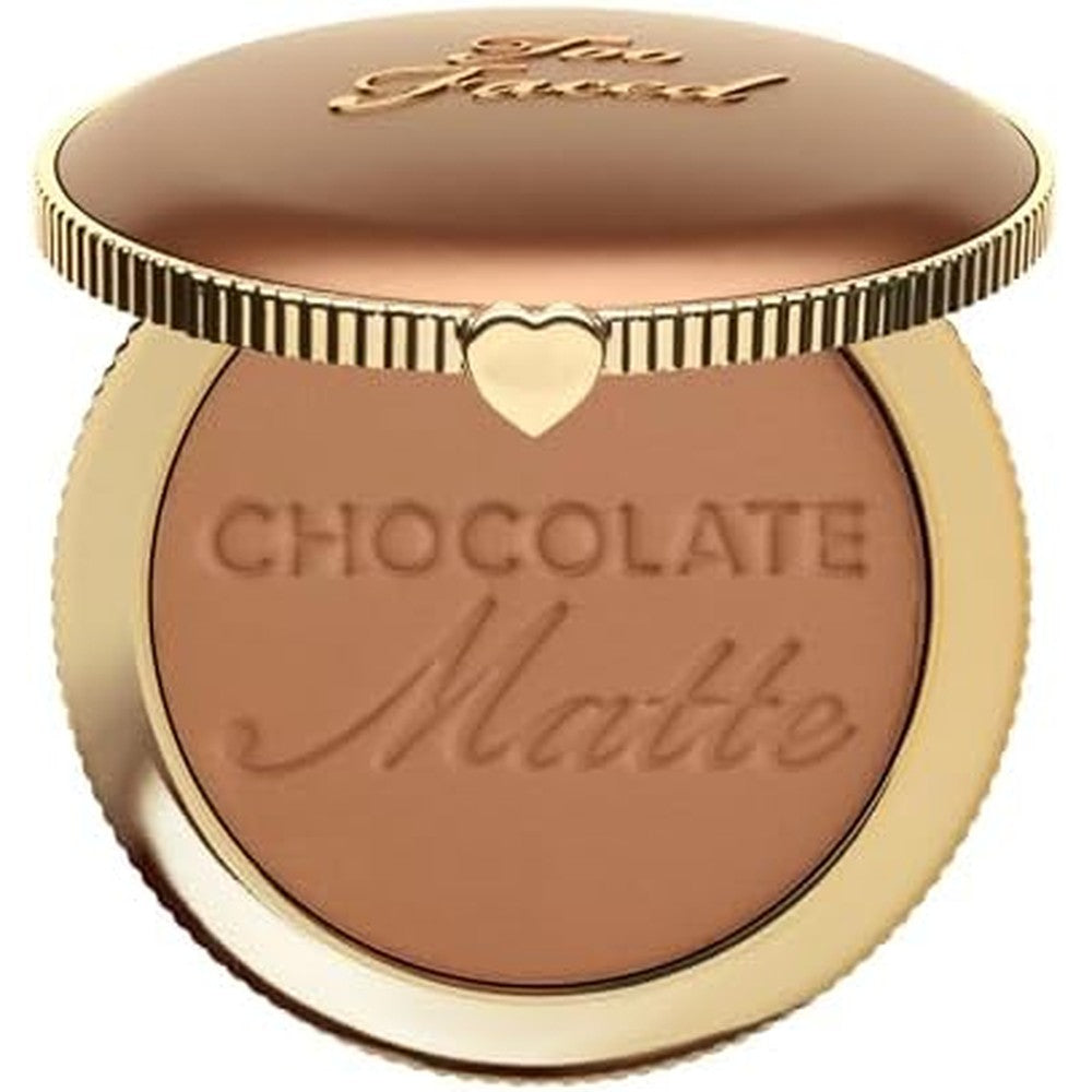 Too Faced Chocolate Soleil Matte Blurring Bronzer front view compact packaging