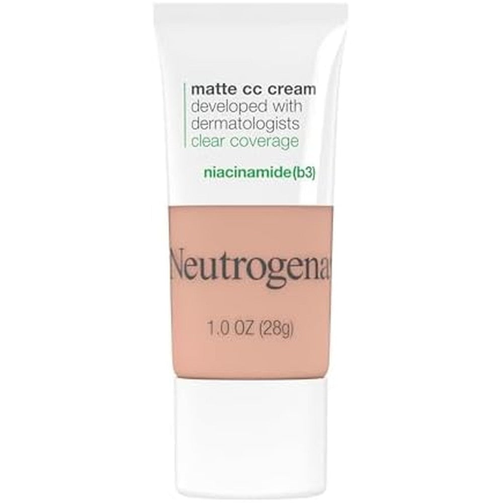 Neutrogena Clear Coverage Flawless Matte CC Cream in Cool Beige front view