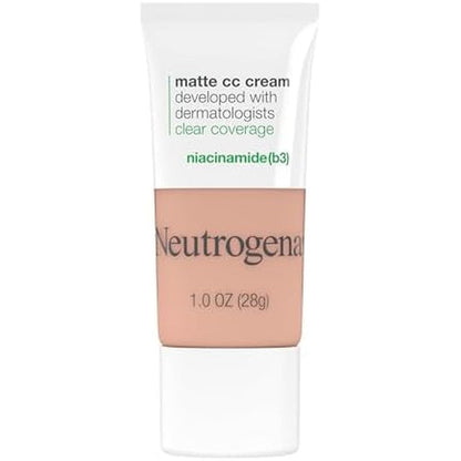 Neutrogena Clear Coverage Flawless Matte CC Cream in Cool Beige front view
