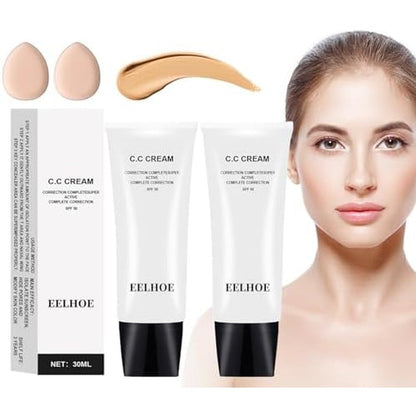 Hairline Skin Tone Adjusting CC Cream SPF 50 front view pack of two