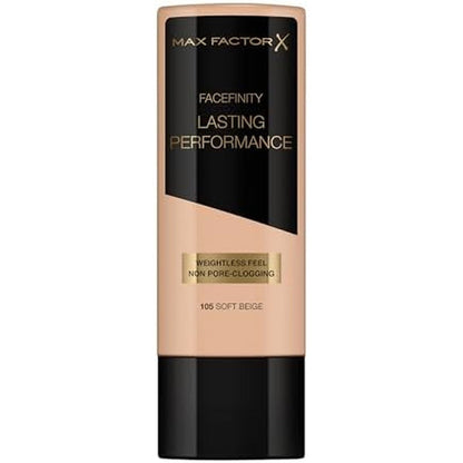 Max Factor Lasting Performance Foundation 105 Soft Beige front view
