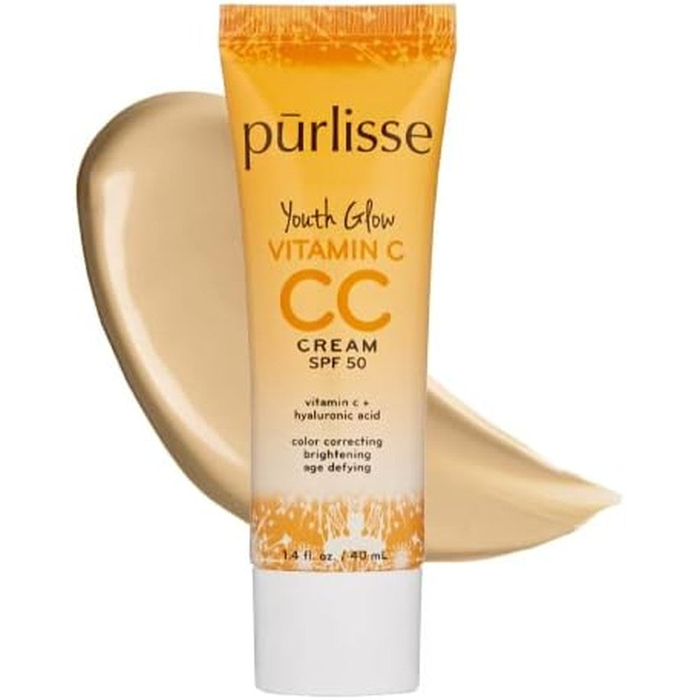 Purlisse Youth Glow Vitamin C CC Cream Light Medium front packaging view