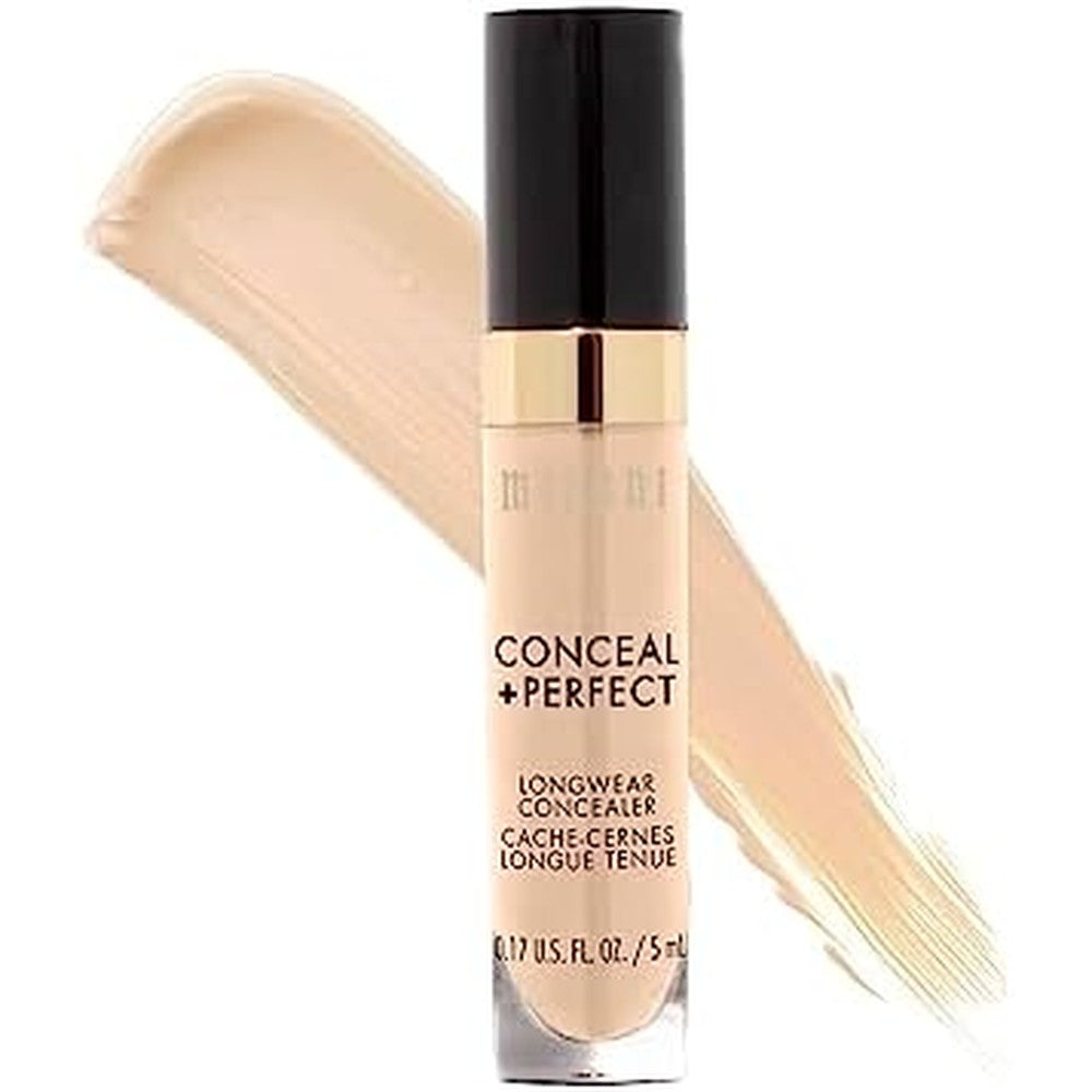 Milani Conceal + Perfect Longwear Concealer Light Nude front view tube with wand applicator