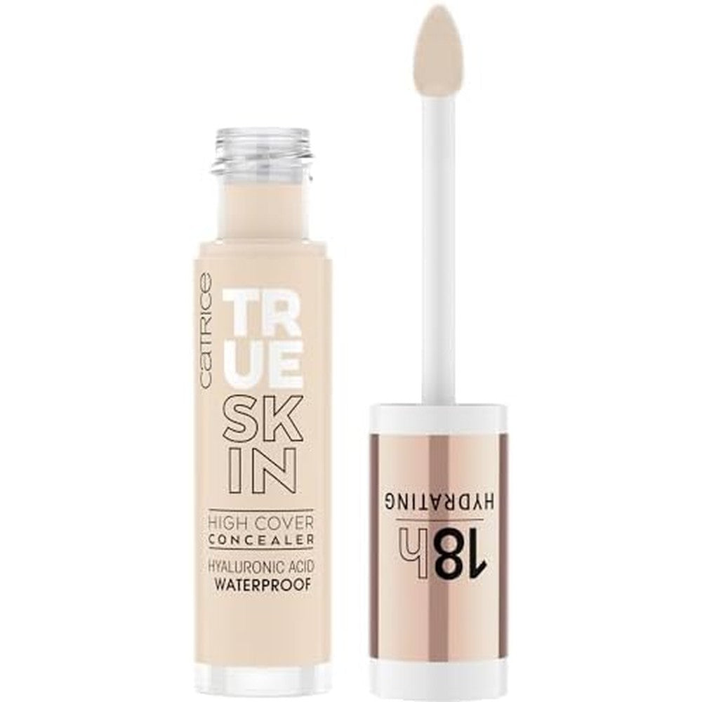 Catrice True Skin High Cover Concealer Neutral Ivory front view bottle with applicator wand