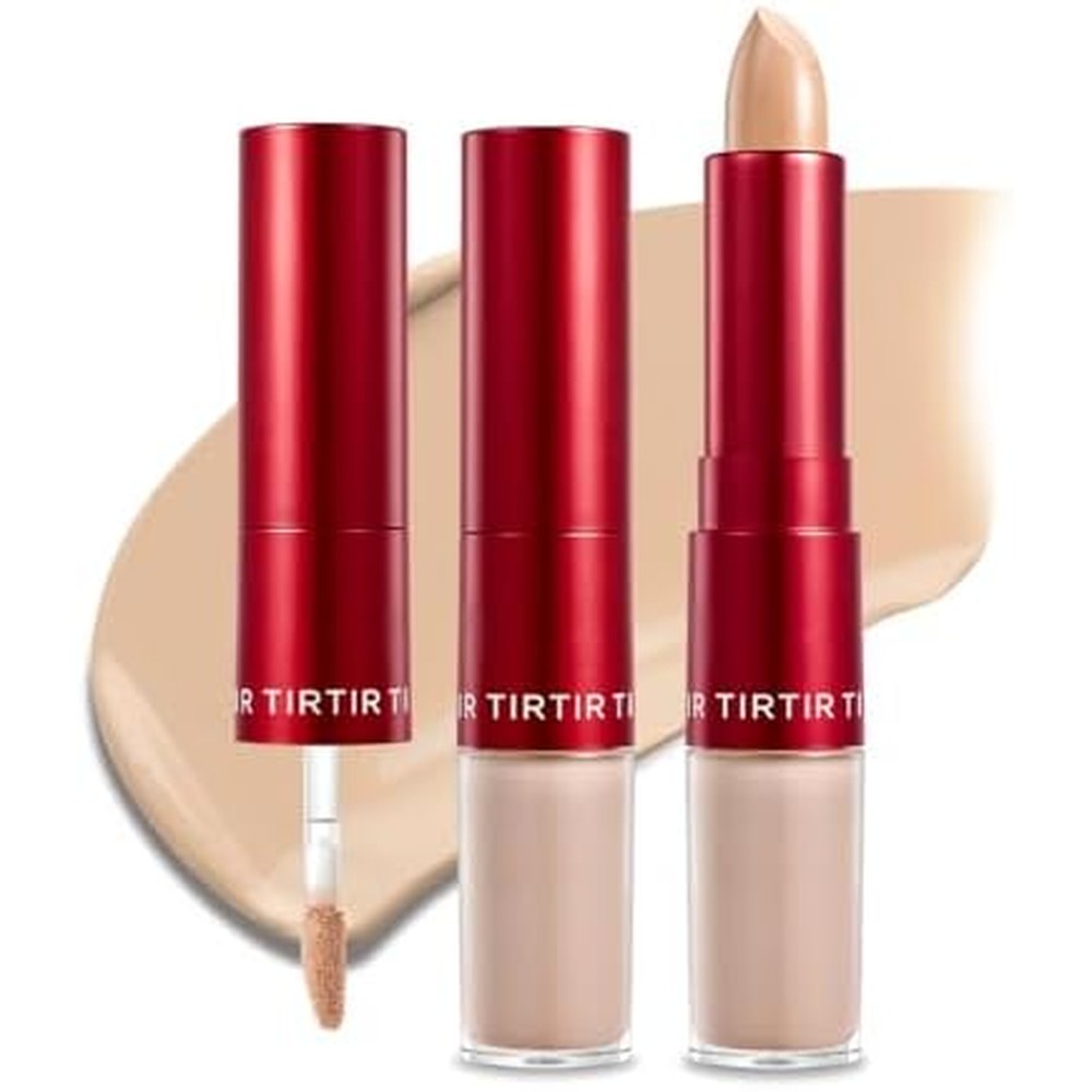 Tirtir Glide And Hide Blurring Concealer Neutral 4.5N front view showing dual packaging