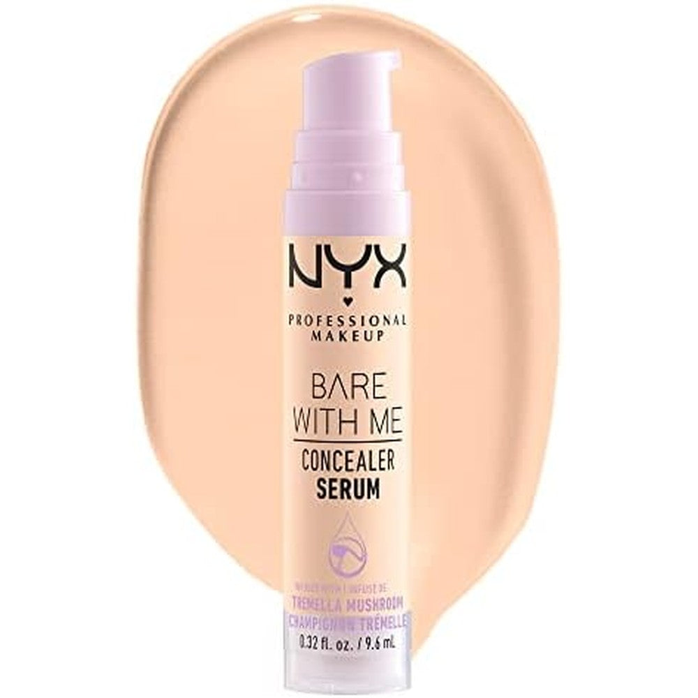 NYX Professional Makeup Bare With Me Concealer Serum Fair front view packaging pump dispenser