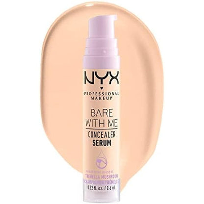 NYX Professional Makeup Bare With Me Concealer Serum Fair front view packaging pump dispenser