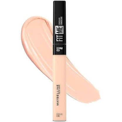 Maybelline New York Fit Me Liquid Concealer Fair shade front view packaging for natural coverage makeup.