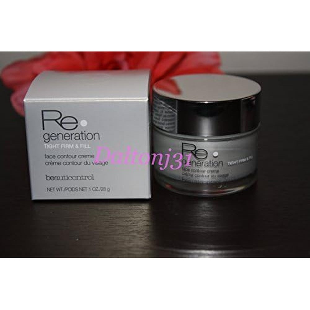BeautiControl Regeneration Tight Firm and Fill Face Contour Creme 1 Fluid Ounce silver box front view authentic USA import