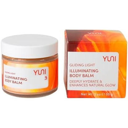 YUNI Beauty Gliding Light Illuminating Body Moisture Balm front view for dry skin hydration