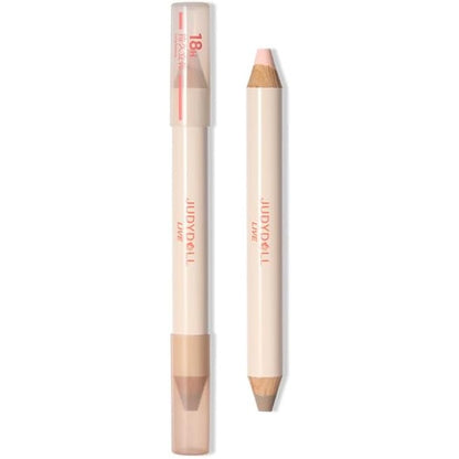 Judydoll Quick Fix Contour Duo cream stick front view showing dual ended packaging.
