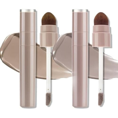 HJXUQIME Cool Toned Liquid Contour Stick front view showing the dual-ended design with brush and applicator cap.