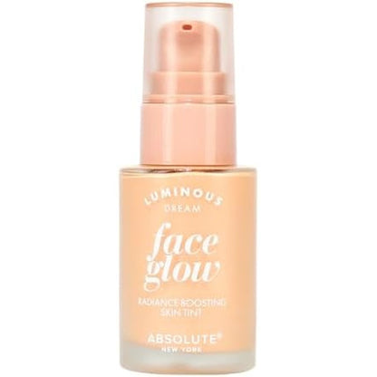 Absolute New York Luminous Dream Glow Tint front view bottle showing the 03 Rosy Glow shade packaging.