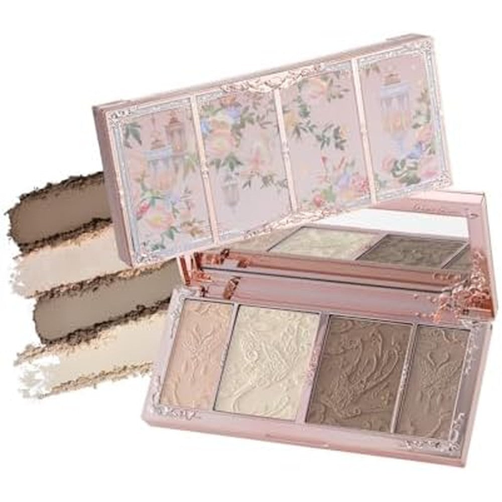 Flower Knows Butterfly Cloud Collar Highlight And Contour Palette front view showing intricate packaging.