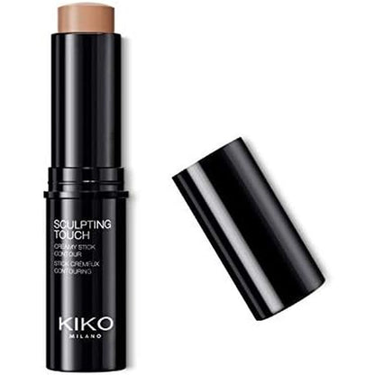 Kiko Milano Sculpting Touch Creamy Stick Contour 200 Hazelnut front view showing sleek black stick packaging.